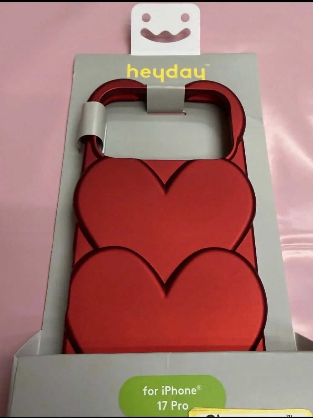 TIKTOK heyday Red Heart Pattern iPhone 17 Pro Case